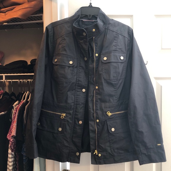 Tommy Hilfiger Navy Field Jacket EUC - Picture 1 of 8